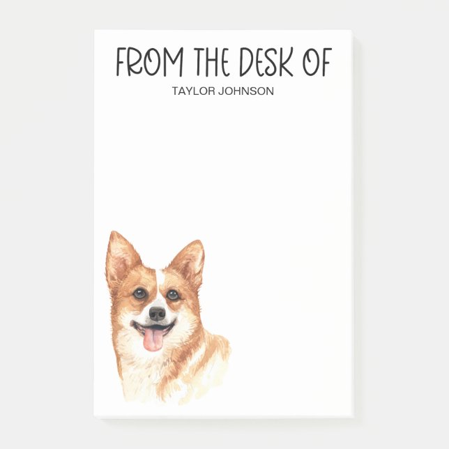 Corgi Lover Post-it Klebezettel (Vorderseite)
