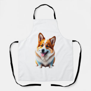 Corgi lustige Hunde süße Tier Welpenstil Schürze