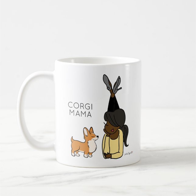 Corgi Mama Coffee Mug personnalisé (Gauche)