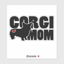 Corgi Mama - Decal / Sticker für walisische Corgi 