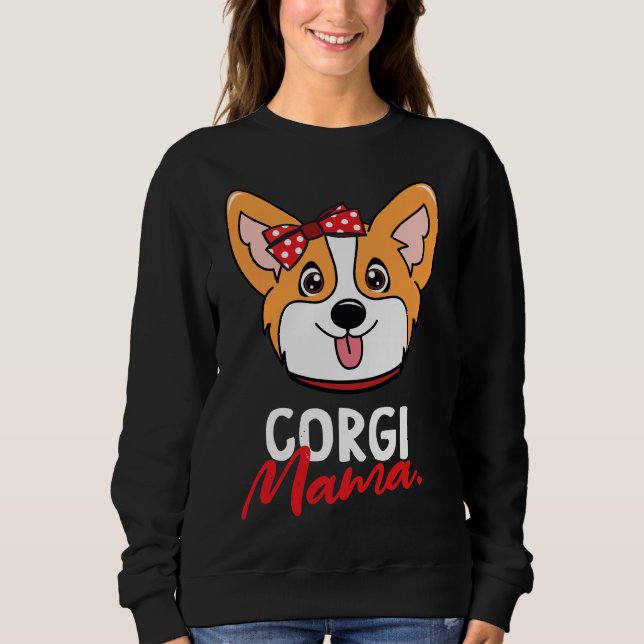 Corgi Mama Dog Sweatshirt (Vorderseite)