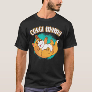 Corgi Mama Fur Eltern spielend Intelligente Hunde  T-Shirt