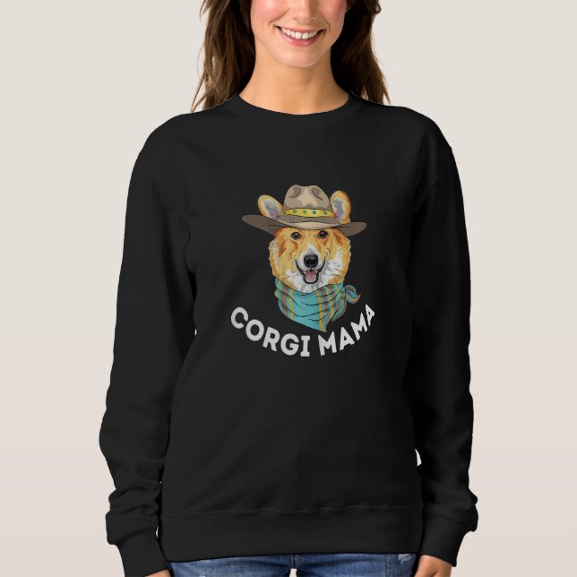 Corgi Mama Niedlich Welsh Corgi Eigentümer Dog Sweatshirt (Vorderseite)
