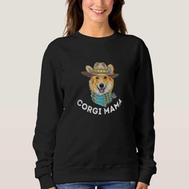 Corgi Mama Niedlich Welsh Corgi Eigentümer Dog Sweatshirt (Vorderseite)