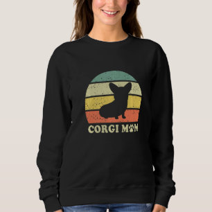 Corgi Mama Retro Vintag Retro Corgi Mama Hund Mutt Sweatshirt