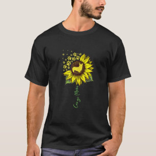 Corgi Mama Sunflower Corgi Dog Mama Mama T-Shirt
