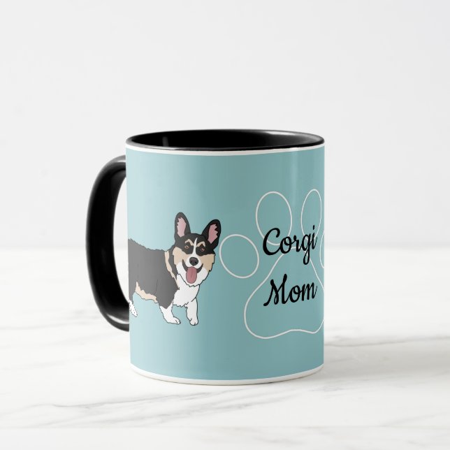 Corgi Mama Tasse (Vorderseite Links)