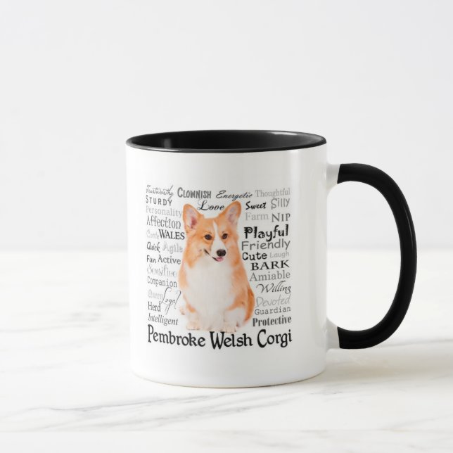 Corgi-Merkmal-Tasse Tasse (Rechts)
