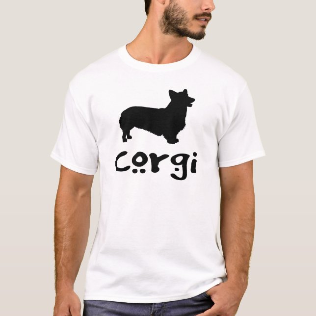 Corgi mit coolem Text T-Shirt (Vorderseite)