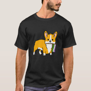 Corgi mit Genderqueer-Stolzflagge T-Shirt
