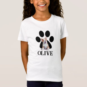 Corgi mit Personalisiertem Namen T-Shirt