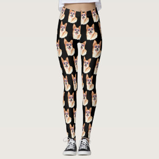 Corgi mit rosa Sonnenbrille Leggings