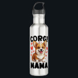 Corgi Mom - Cute Corgi Mama Edelstahlflasche<br><div class="desc">Corgi Mom - Cute Corgi Mama</div>