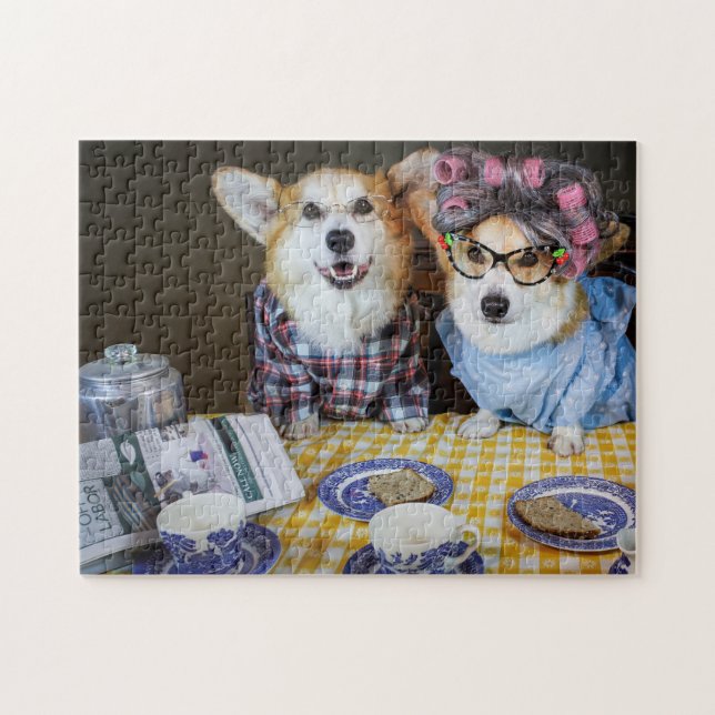Corgi Morning Coffee-Puzzle (Horizontal)