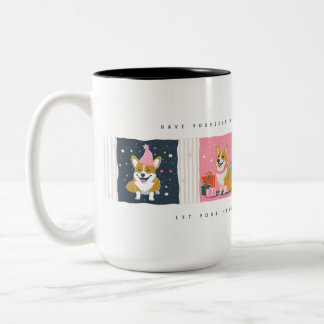 Corgi Mug de Noël rétro