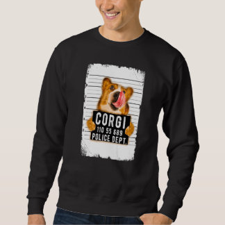 Corgi Mug Shot Sweatshirt