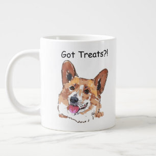 Corgi Niedlich Happy Lächeln Hund   GOT LECKEREIEN Jumbo-Tasse