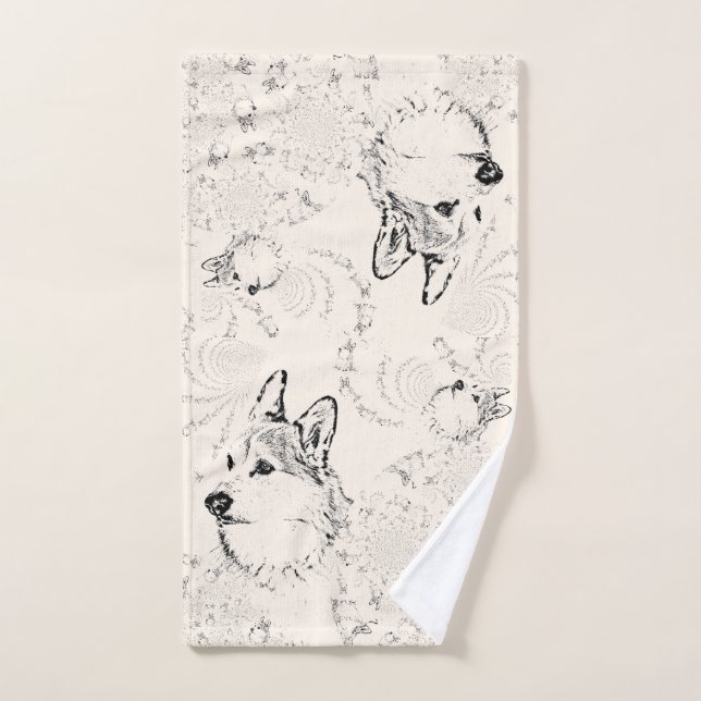 Corgi Pattern Handtuch (Handtuch)