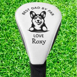 Corgi Peeking Puppy individueller Golf Head Cover Headcover