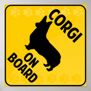 Corgi (Pembroke) an Bord Poster