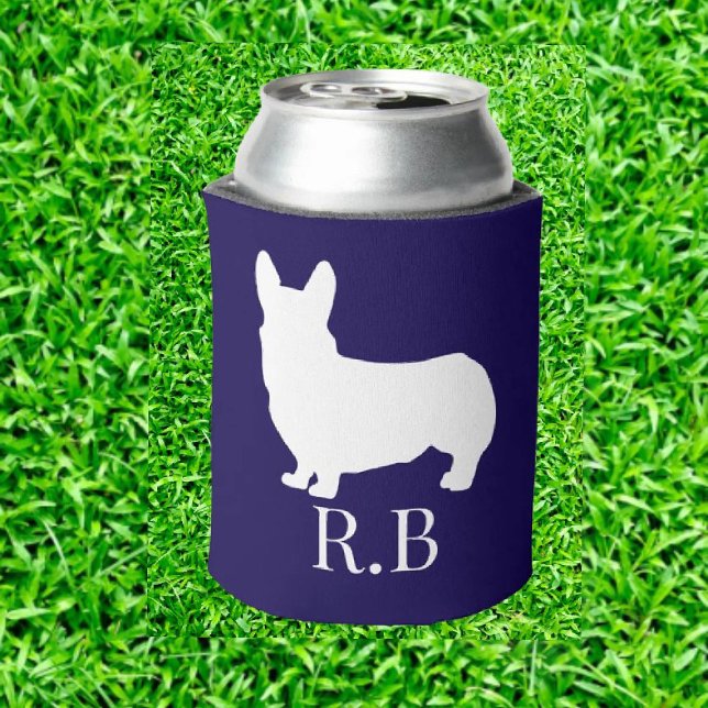 Corgi Perfect Gift Blue Navy Dosenkühler (Celebrate your love for Corgis on the green! Discover our delightful Corgi Lovers Golf)