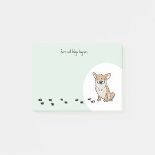 Corgi personalisieren post-it klebezettel