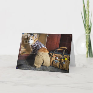 Corgi plombier carte vierge