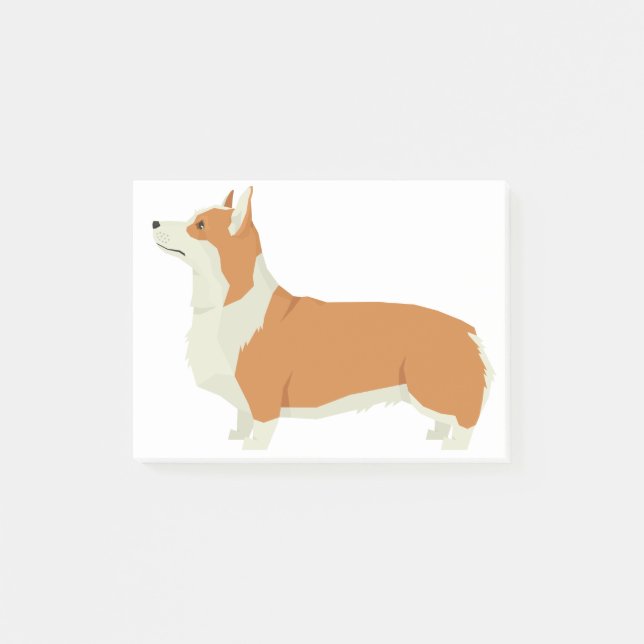 Corgi Post-it Klebezettel (Vorderseite)