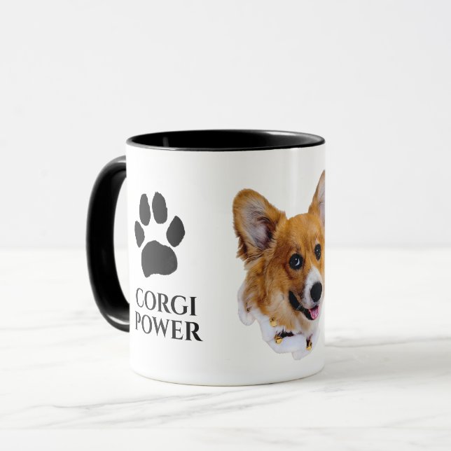 Corgi Power Tasse (Vorderseite Links)