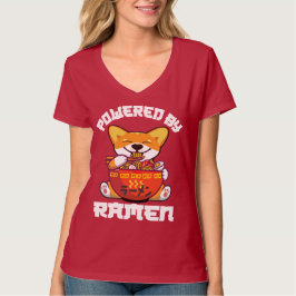 CORGI POWERBY RAMEN | Kawaii Corgi Eating Ramen T-Shirt