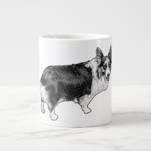 Corgi Prism Holiday Wink Jumbo-Tasse