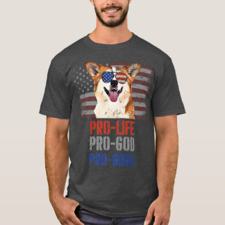 Corgi Pro Life Pro God Pro Dogs393 T-Shirt