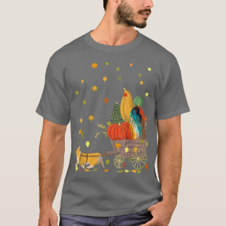 Corgi Pumpkin Gefärbte Krawatte Hund Lover Herbstl T-Shirt