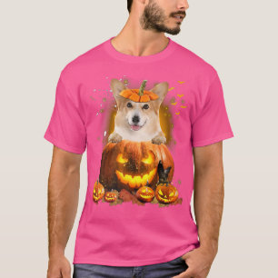 Corgi Pumpkinfunny Niedlicher Hund Lover Halloween T-Shirt