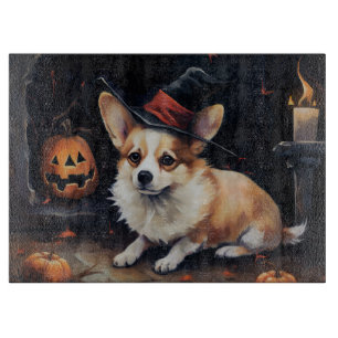 Corgi Pumpkins Halloween Beängstigend Schneidebrett