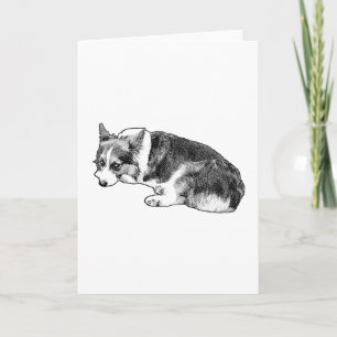 Corgi-Punkte, warme Wünsche Karte