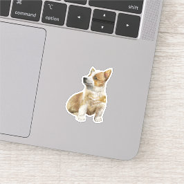 Corgi Puppy Cartoon Dog Aufkleber