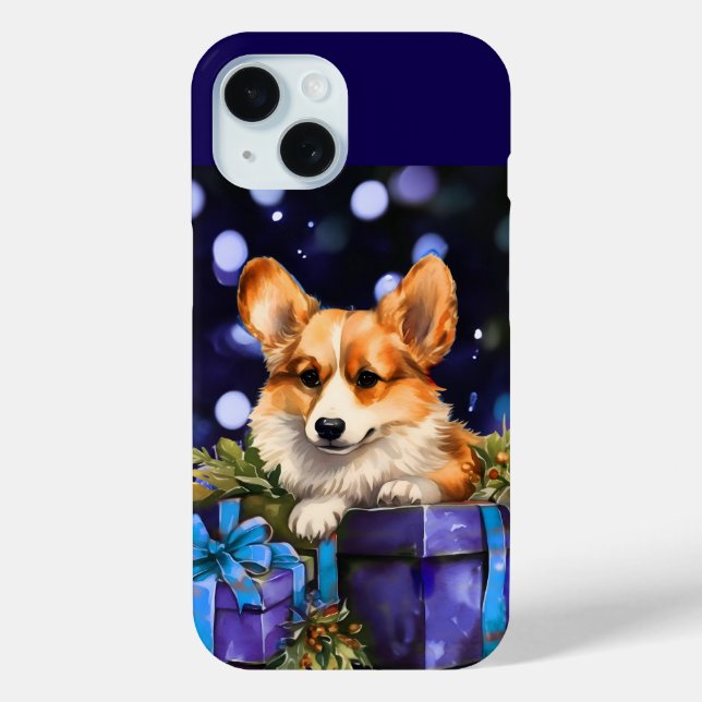 Corgi Puppy Christmas Case-Mate iPhone Case (Rückseite)