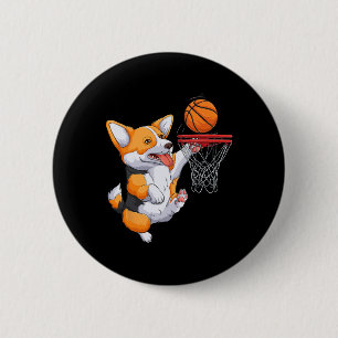 Corgi Puppy Corgi Bysketbyll für Heimtiere Frauen Button