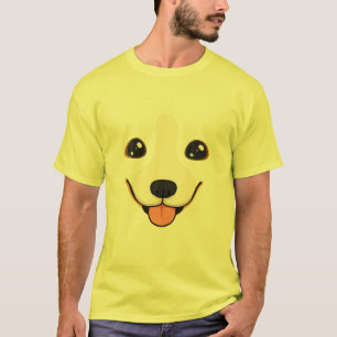 Corgi Puppy Dog Face Funny Halloween Kostüm T-Shirt