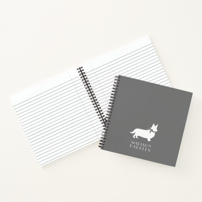 Corgi Puppy Dog Pembroke Welsh Notebook Notizbuch (Innenseite)