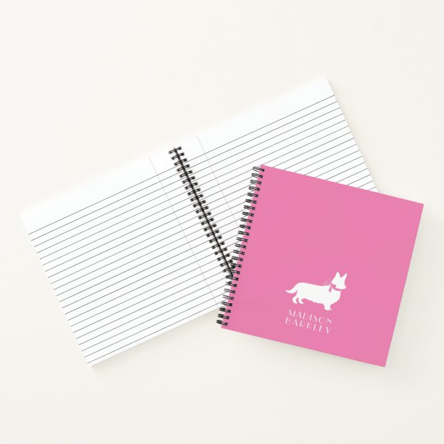 Corgi Puppy Dog Pembroke Welsh Notebook Notizbuch (Innenseite)