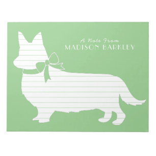 Corgi Puppy Dog Pembroke Welsh Notepad Notizblock
