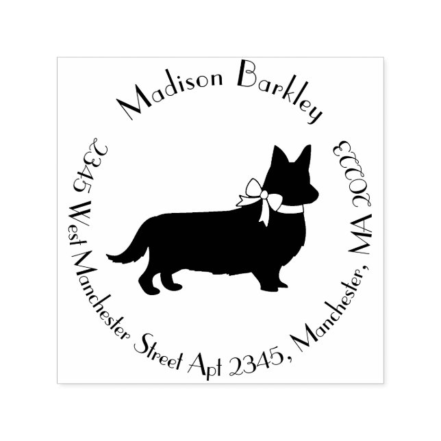 Corgi Puppy Dog Pembroke Welsh Permastempel (Design)