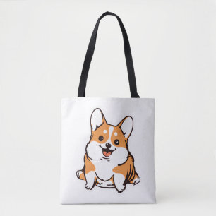 Corgi Puppy Niedlich Hund Lover Retro Tasche