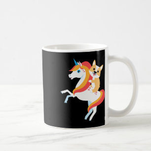 Corgi Riding Unicorn Niedliches Witziges HundeHall Kaffeetasse