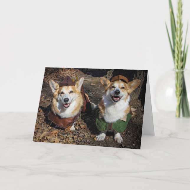 Corgi Robin Hood-Blindkarte Karte (Vorderseite)