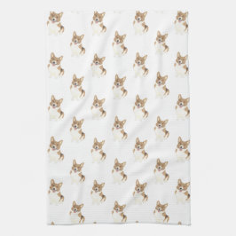 Corgi (rot) geschirrtuch