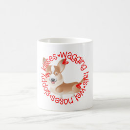 Corgi, schlampige Küsse Kaffeetasse