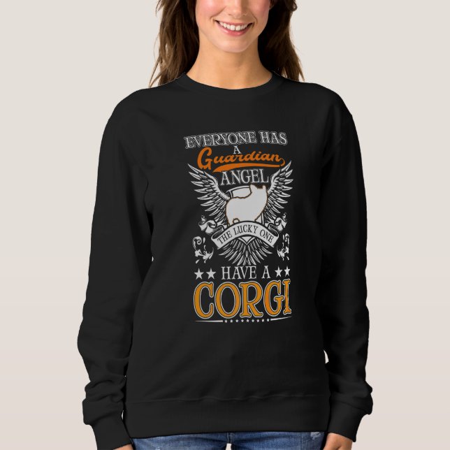 Corgi-Schutzengel   Sweatshirt (Vorderseite)